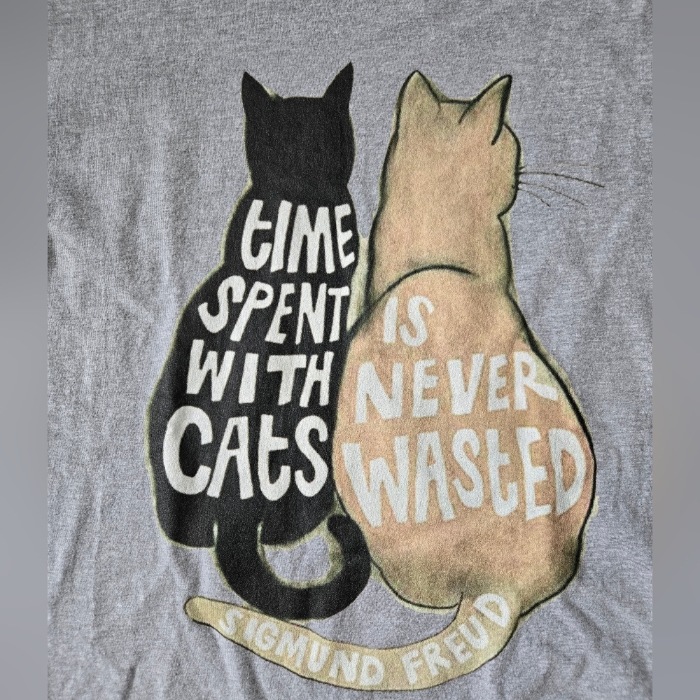Sigmund freud Cat tshirt XL - Picture 2 of 4